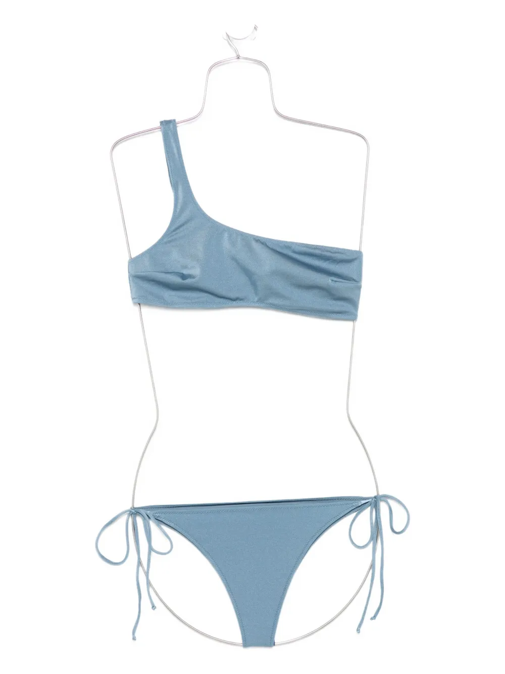 MC2 Saint Barth one-shoulder side-tie bikini Blauw