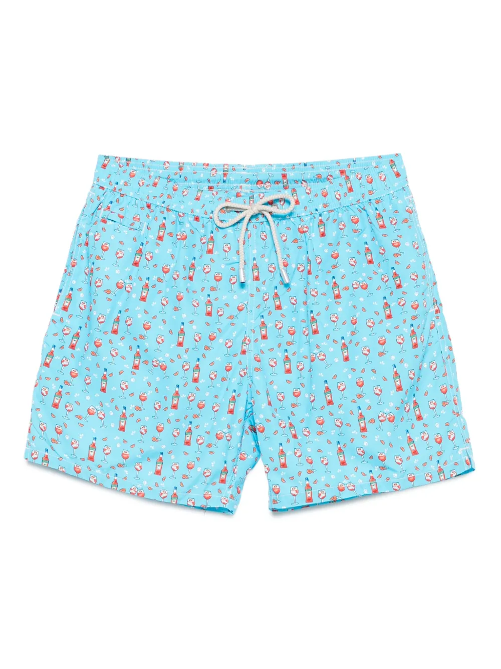 MC2 Saint Barth cocktail-print swim shorts Blauw