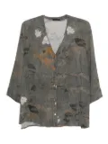 Transit floral-print button shirt - Grey