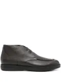 Brioni leather lace-up boots - Brown