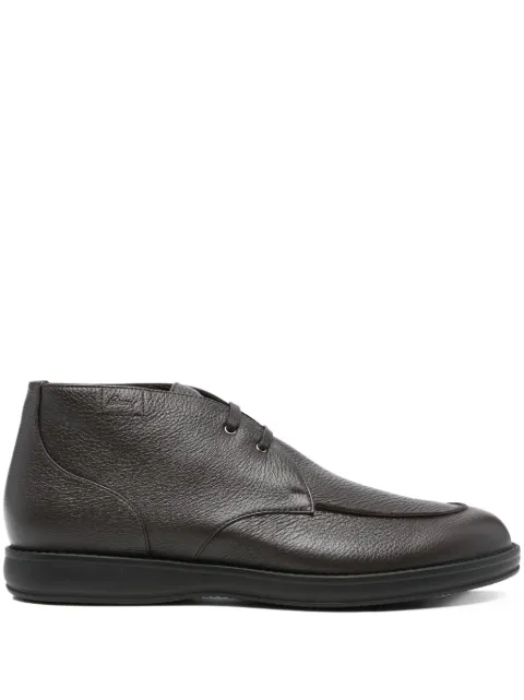 Brioni leather lace-up boots