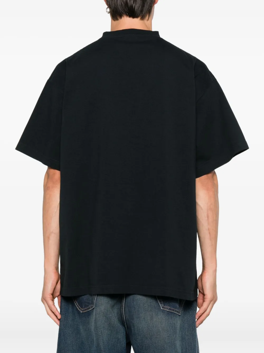 Balenciaga Automobili katoenen T-shirt met Lamborghini-embleem Zwart