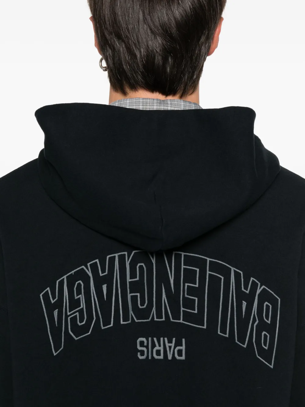 Balenciaga hoodie met rits Blauw