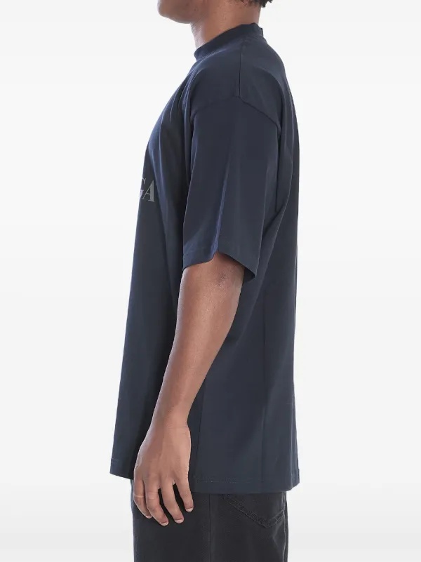 Balenciaga Nano BB logo-print Cotton T-shirt | Black | FARFETCH