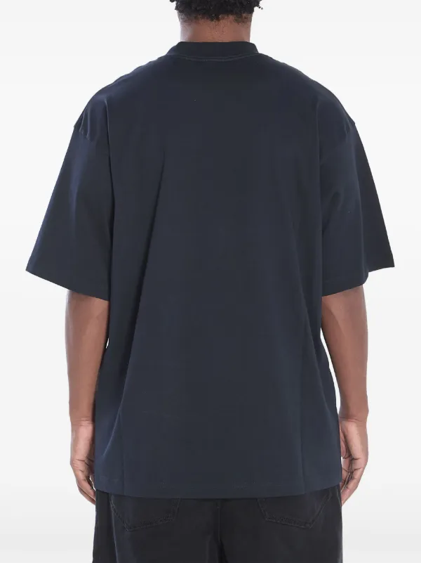 Balenciaga Nano BB logo-print Cotton T-shirt | Black | FARFETCH