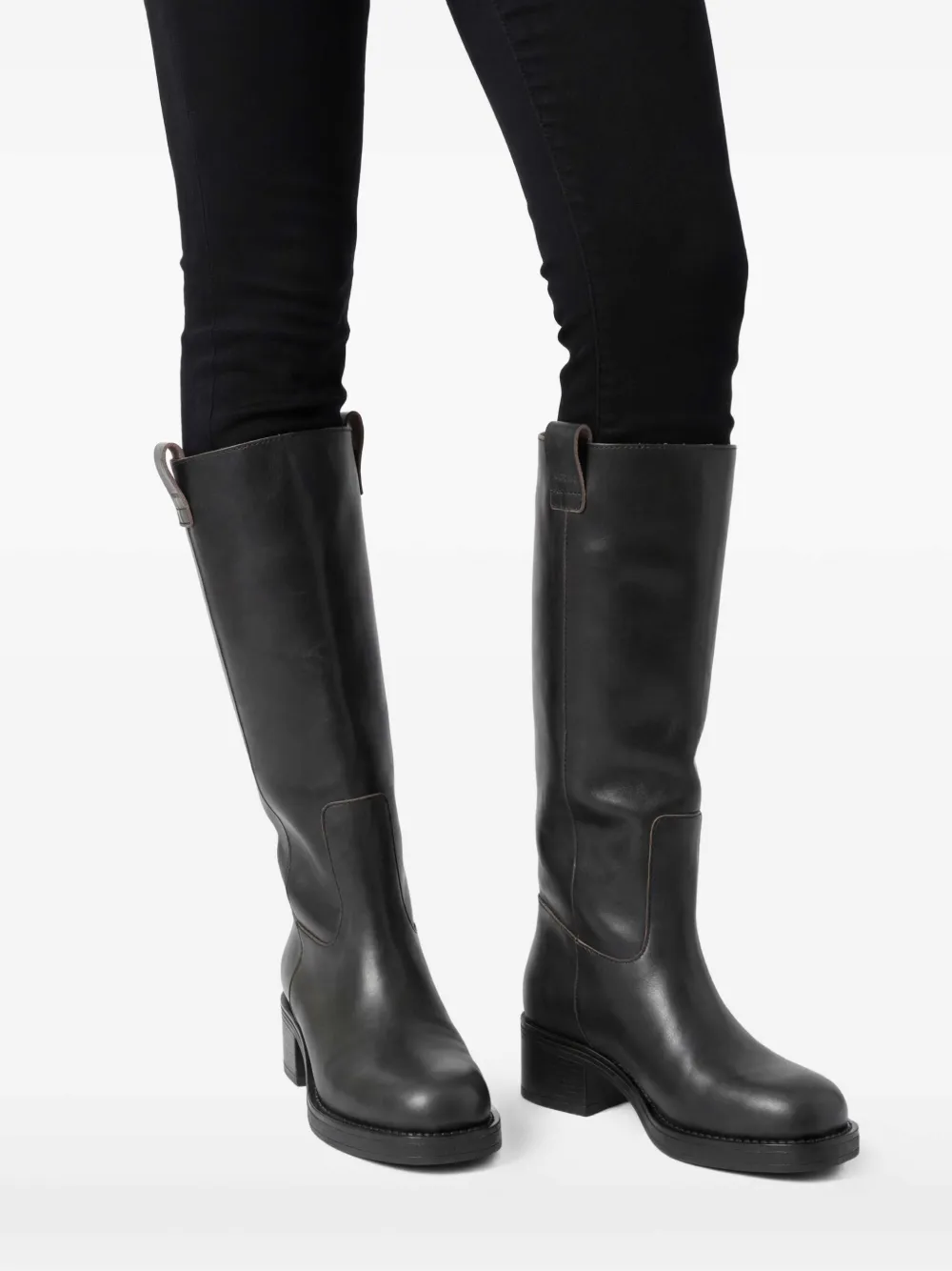  Alohas Botas Sajan Con Tacón De 55 Mm - Negro 