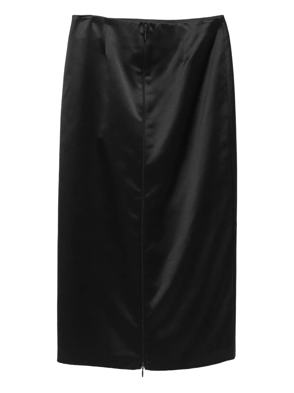 The Row Balmira satin pencil skirt Bruin