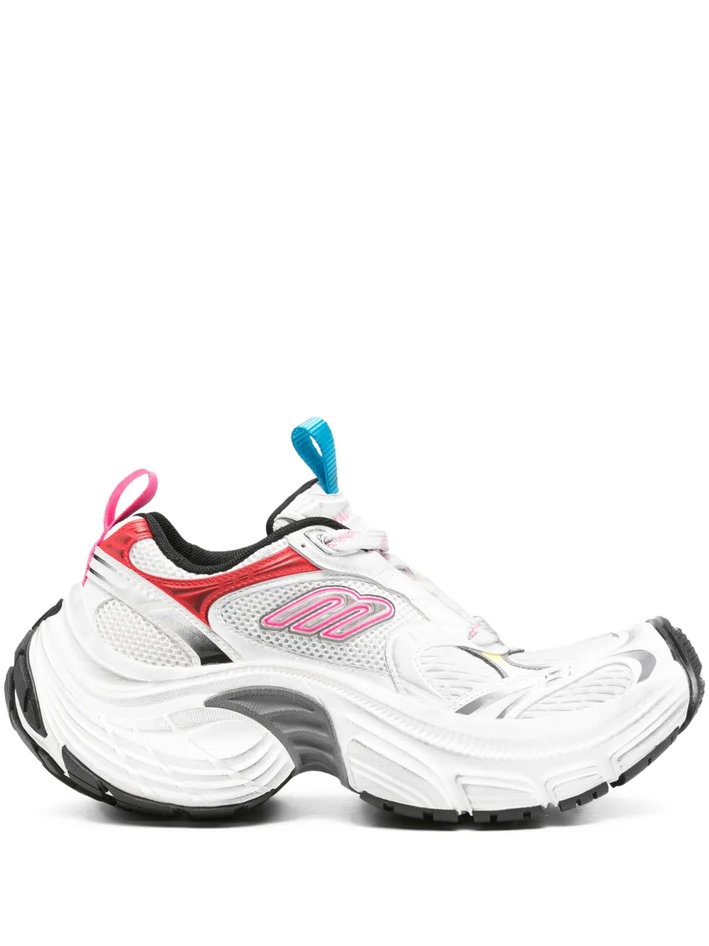 Balenciaga 6XL mesh and rubber sneakers Wit