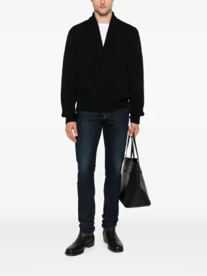 トムフォード　メンズ　カーディガン　Ｍサイズ グレー（灰色）系 TOM FORD(トムフォード) カーディガン(メンズ