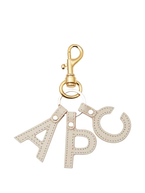 A.P.C. Letter leather keyring