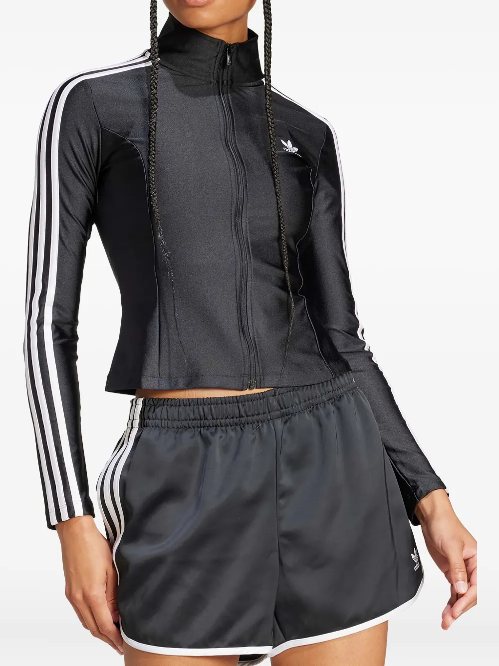adidas Adicolor 3-Stripes zip-up track jacket Zwart