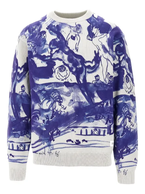 BUTTER GOODS Davide printed knitted sweater