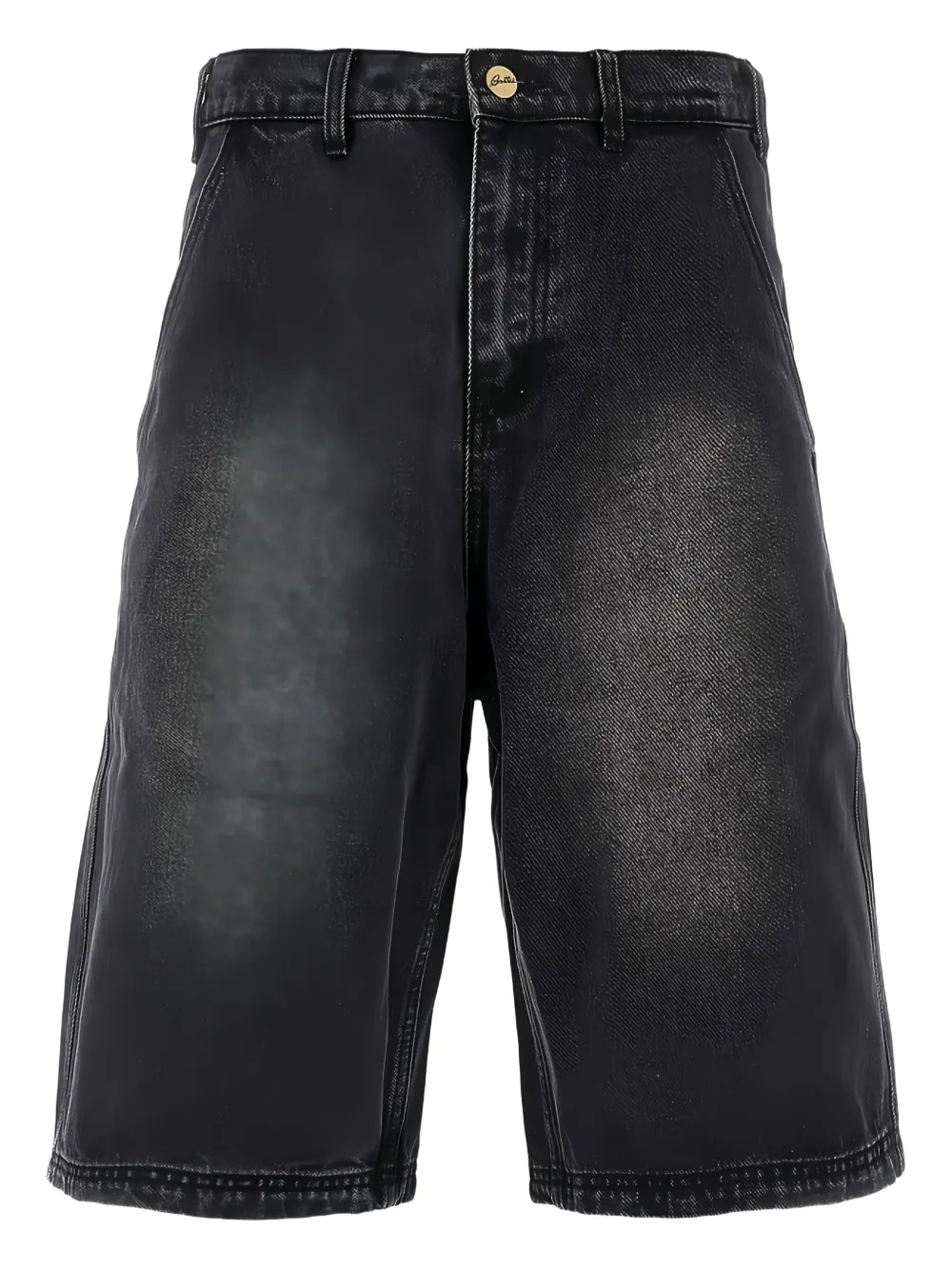 BUTTER GOODS faded denim shorts | Black | Image 1