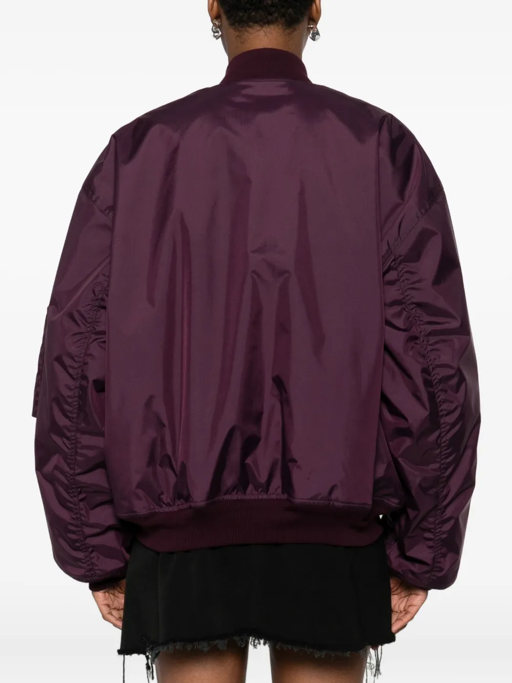 logo-patch bomber jacket