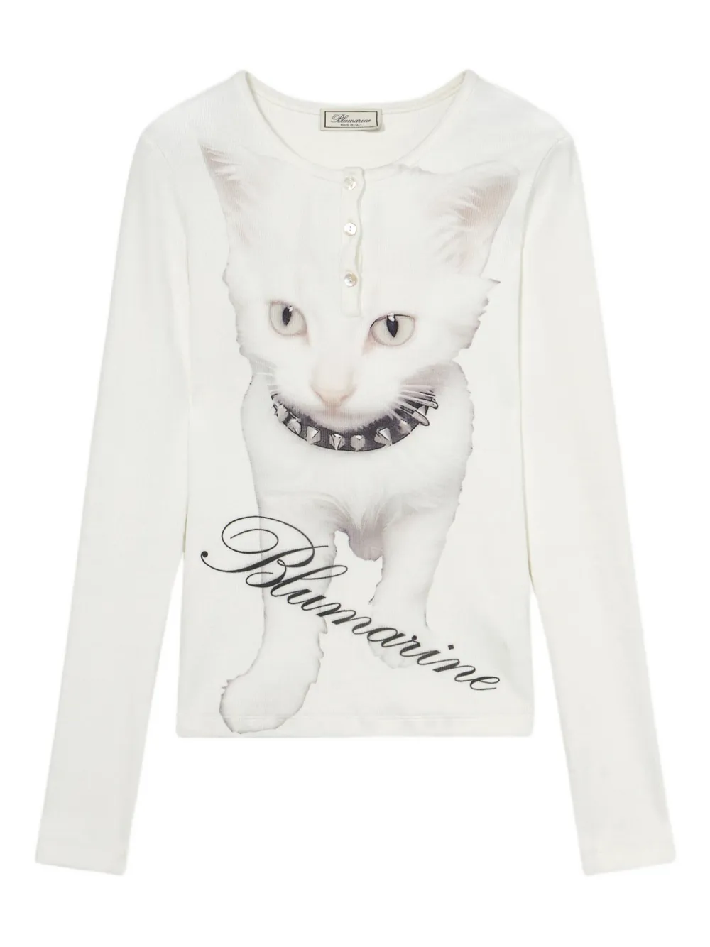 Blumarine Jersey T-shirt met print Wit