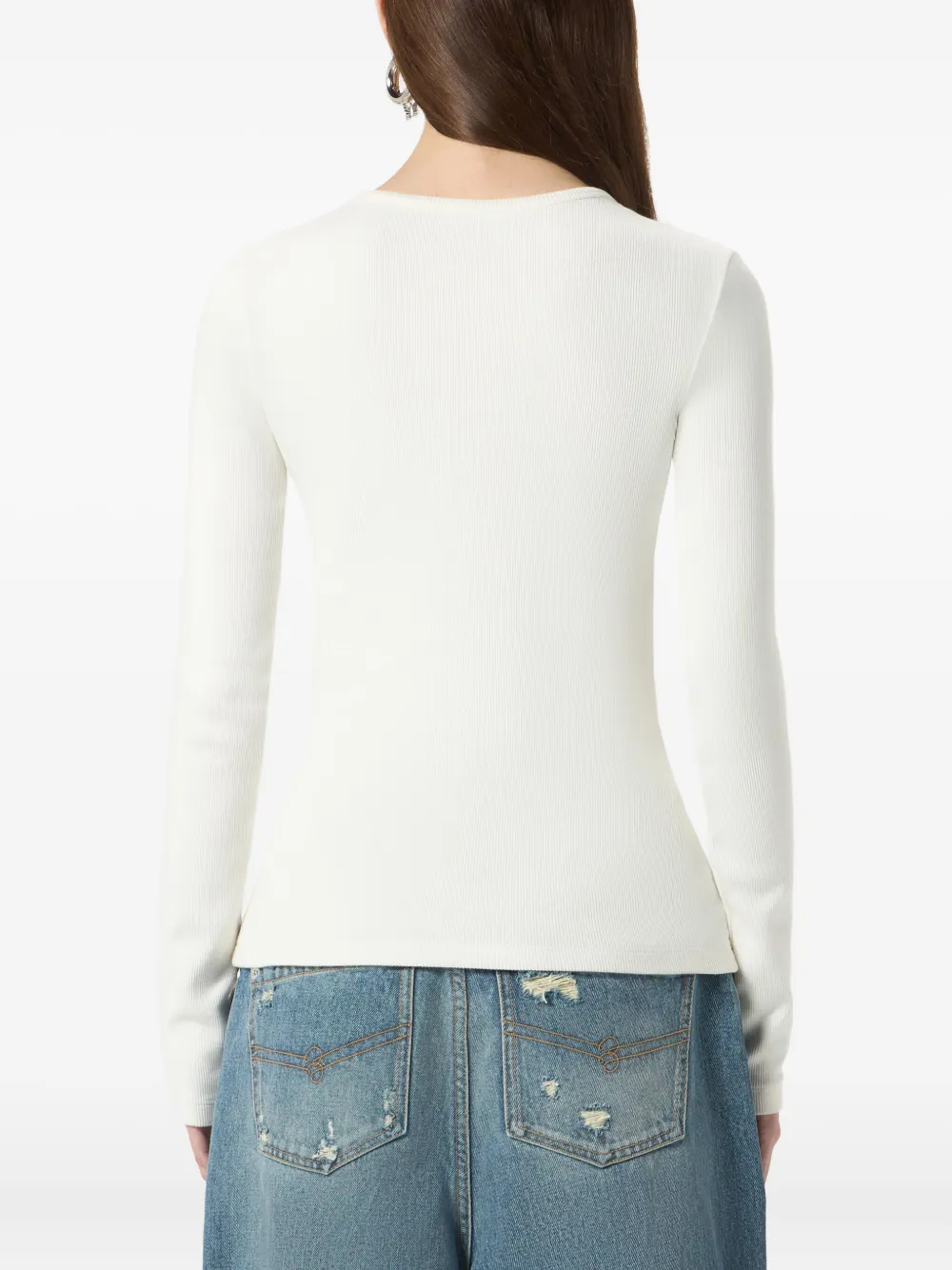Blumarine Jersey T-shirt met print Wit