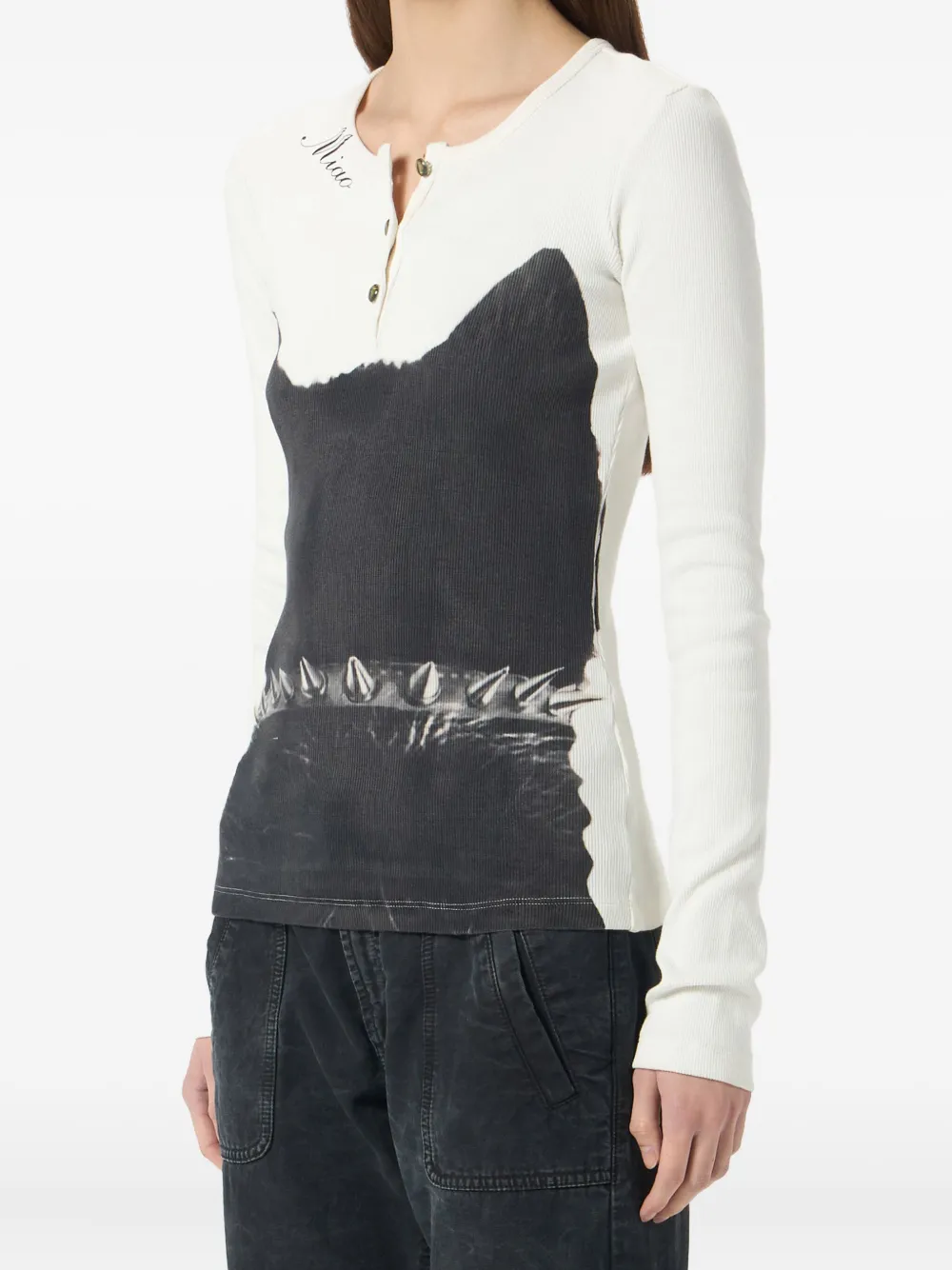 Blumarine Jersey T-shirt met print Wit