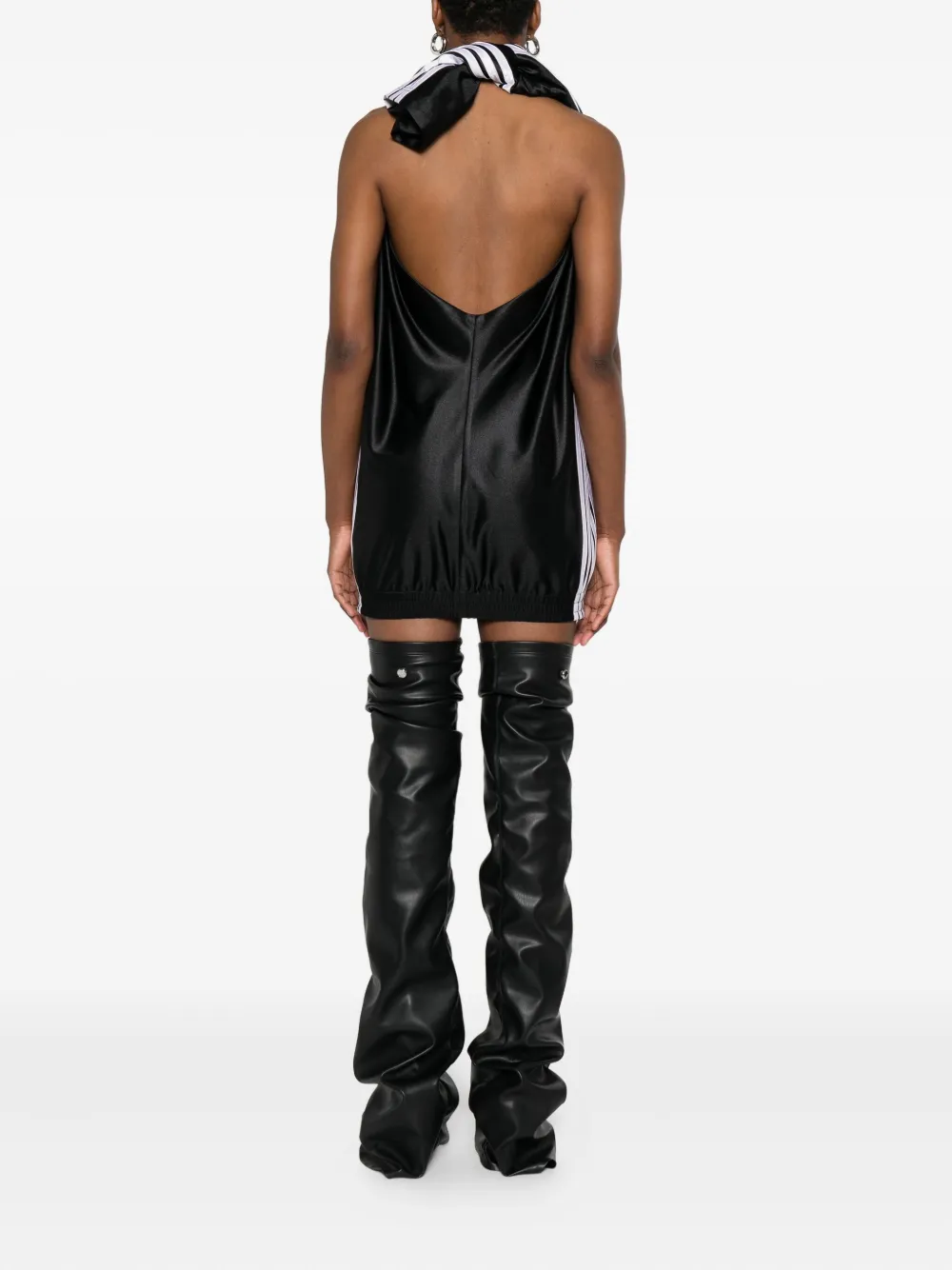 Balenciaga Mini-jurk met zijstreep Zwart