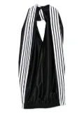 Balenciaga side-stripe mini dress - Black