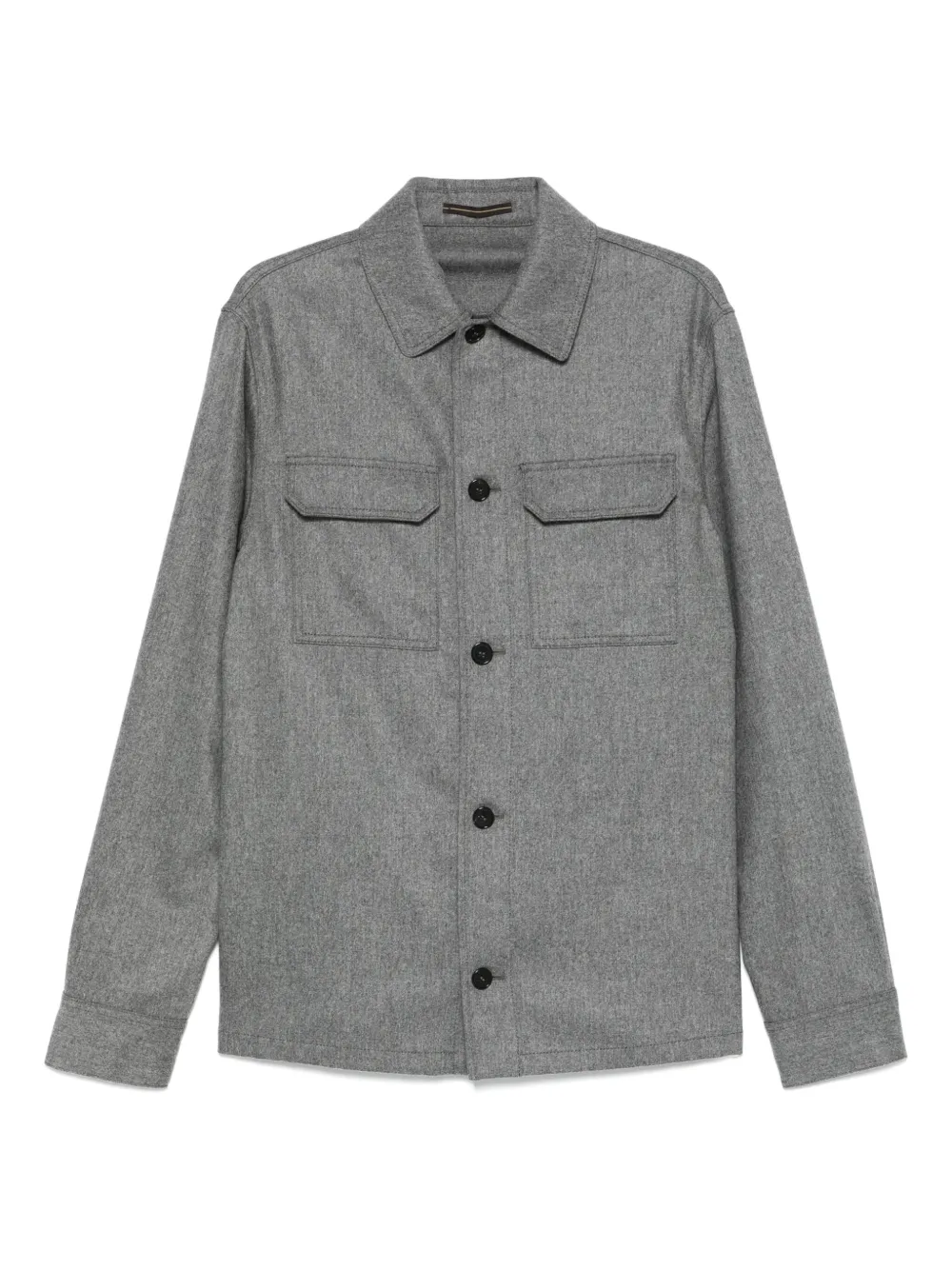 Incotex button-down pocket shirt | Grey | Image 1