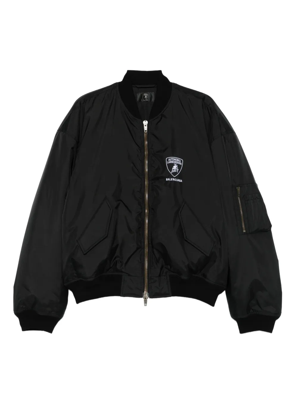 Balenciaga Automobili Lamborghini-logo bomber jacket | Black | Image 1