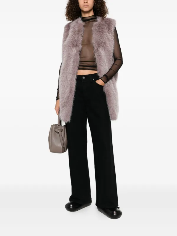 Herno ノースリーブ エコファートップ | グレー | FARFETCH JP