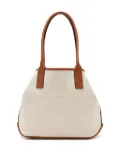 Hogan embossed-logo canvas tote bag - Neutrals