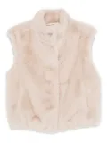 Herno faux-fur sleeveless vest - Neutrals