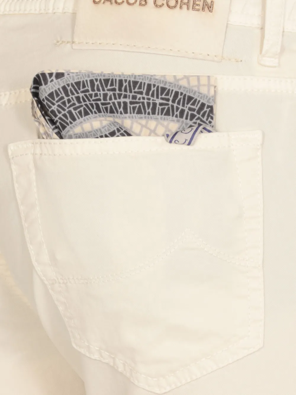 Jacob Cohën Nick broek met zakdetail Wit