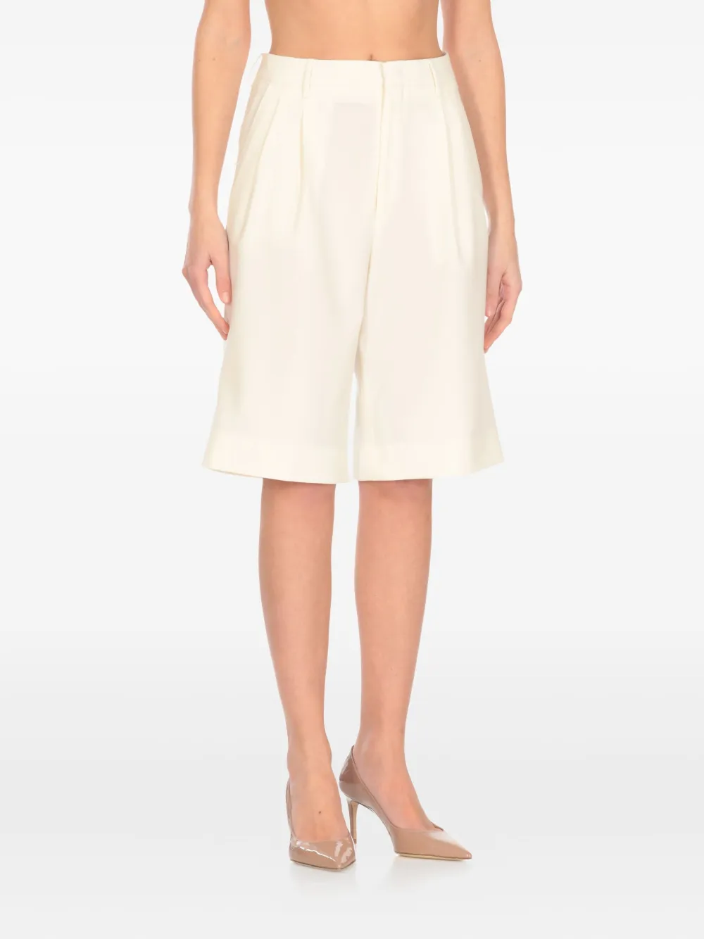 Tagliatore Shorts met geplooid detail Wit