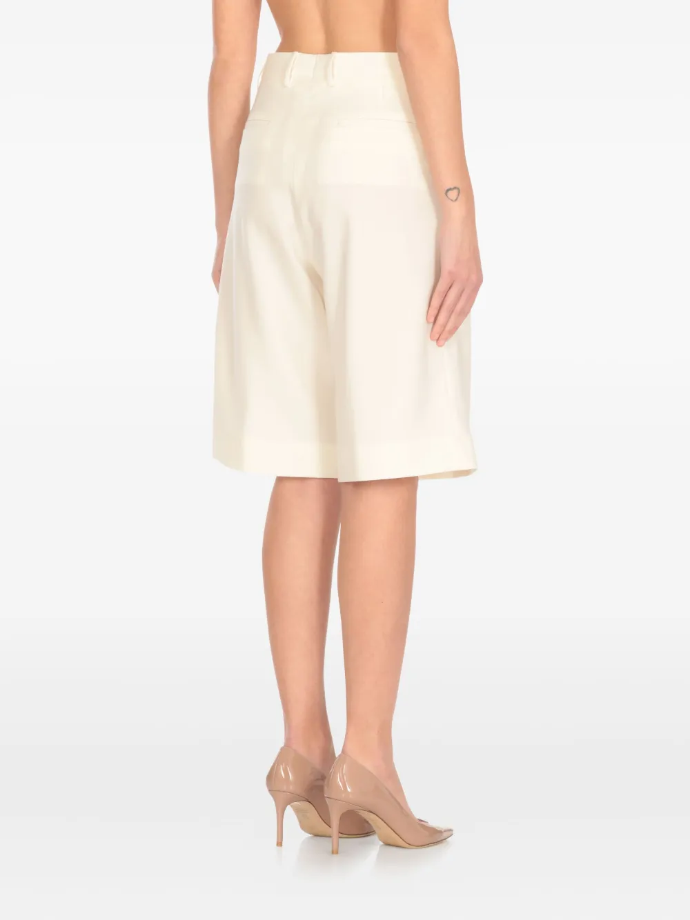 Tagliatore Shorts met geplooid detail Wit