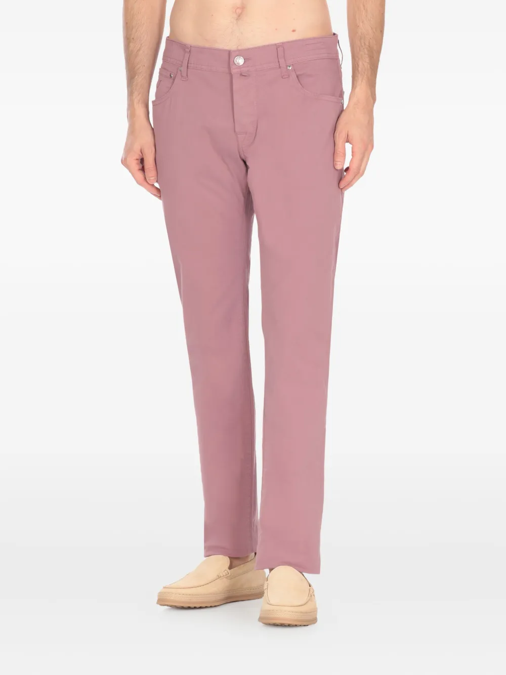 Jacob Cohën Broek met logopatch Roze
