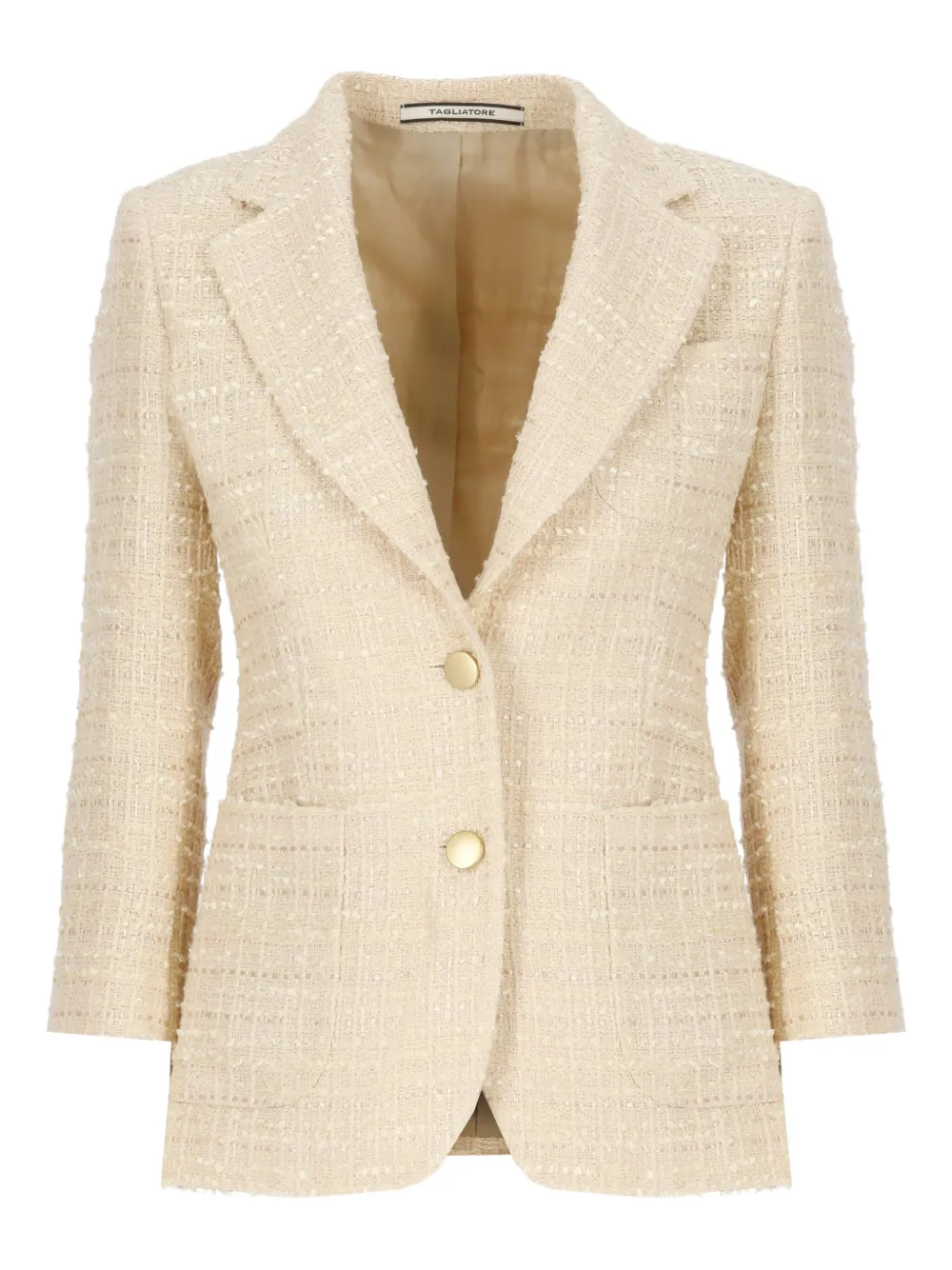Tagliatore Tweed blazer Beige
