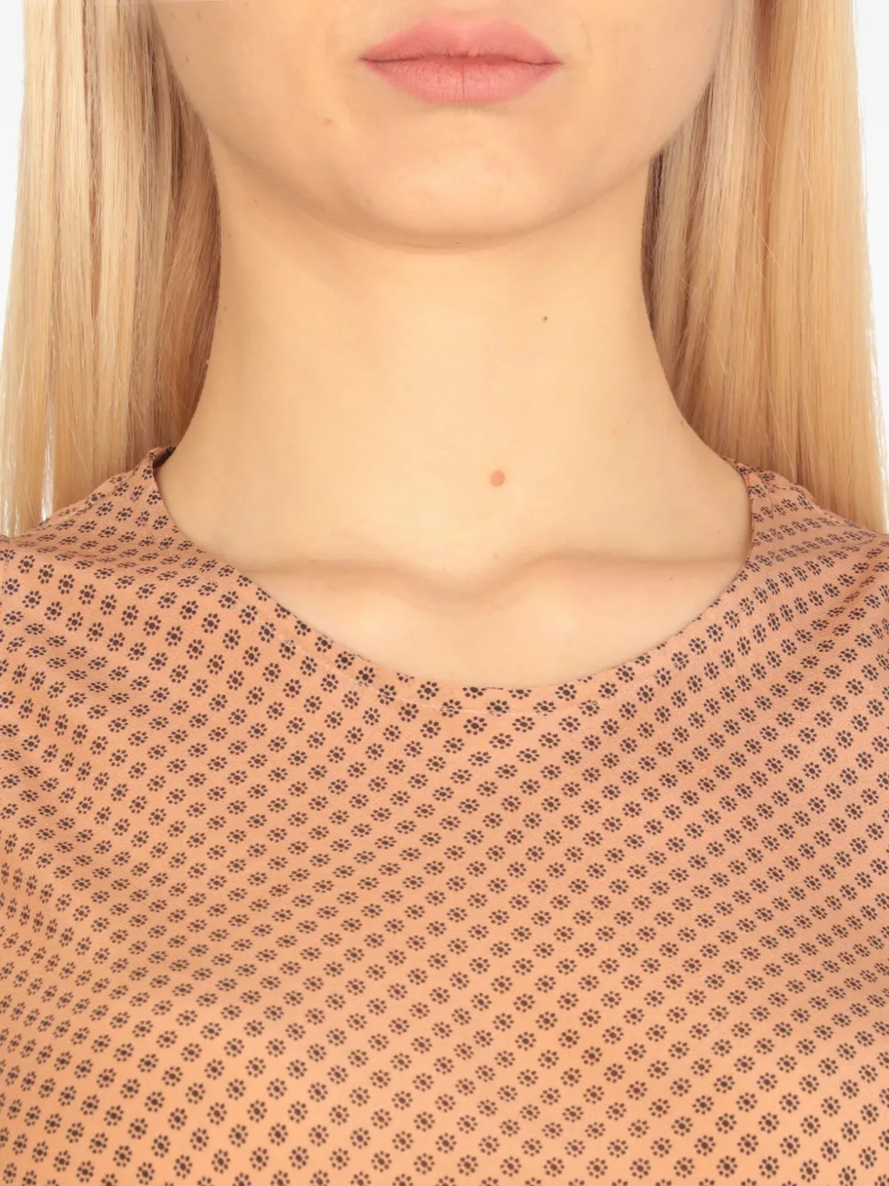 Antonelli Midi-jurk met geometrische print Beige