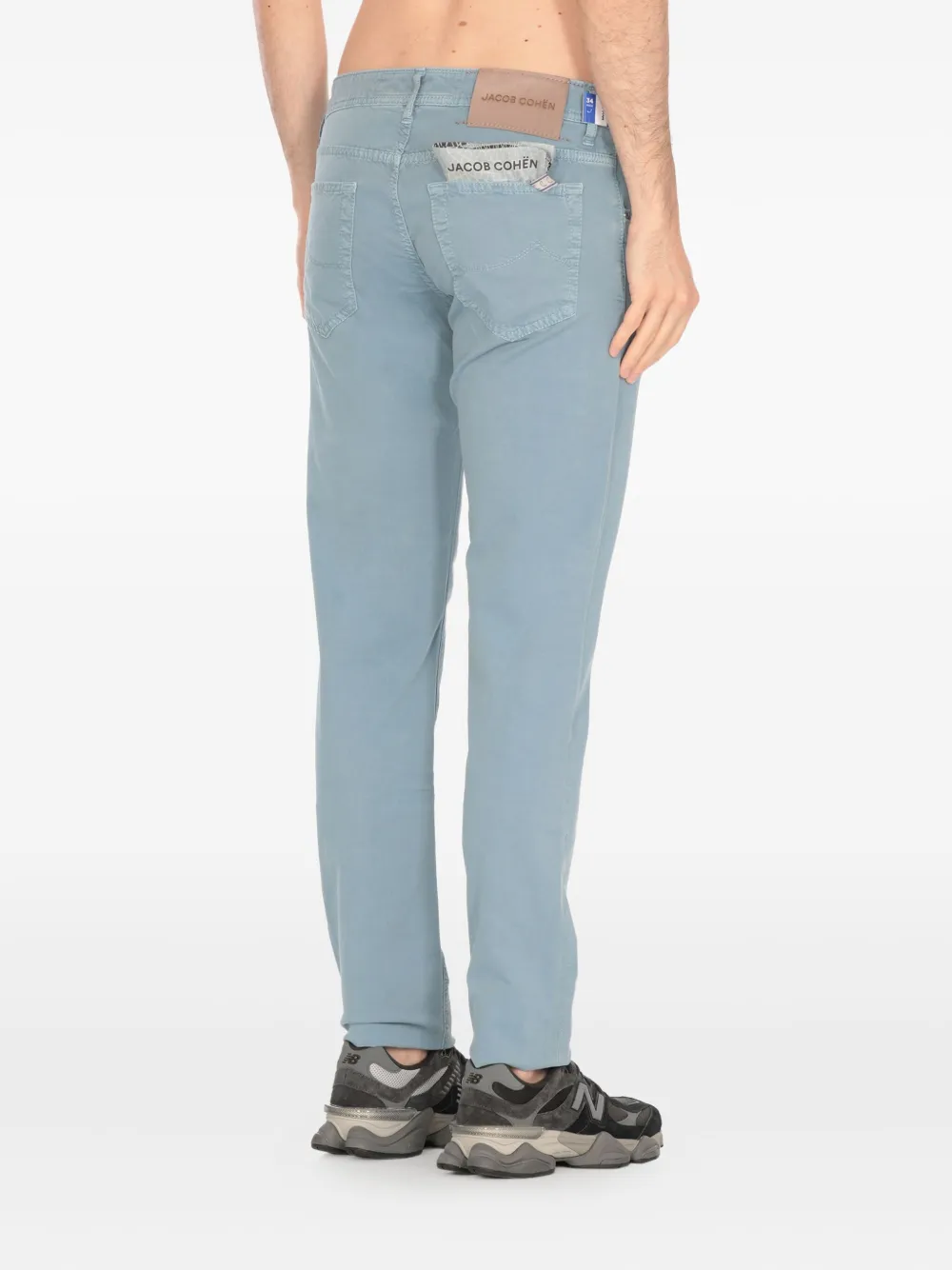 Jacob Cohën Jeans met logopatch Blauw