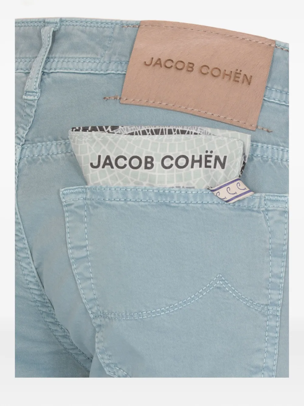 Jacob Cohën Jeans met logopatch Blauw