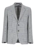 Tagliatore plaid-check blazer - Blue