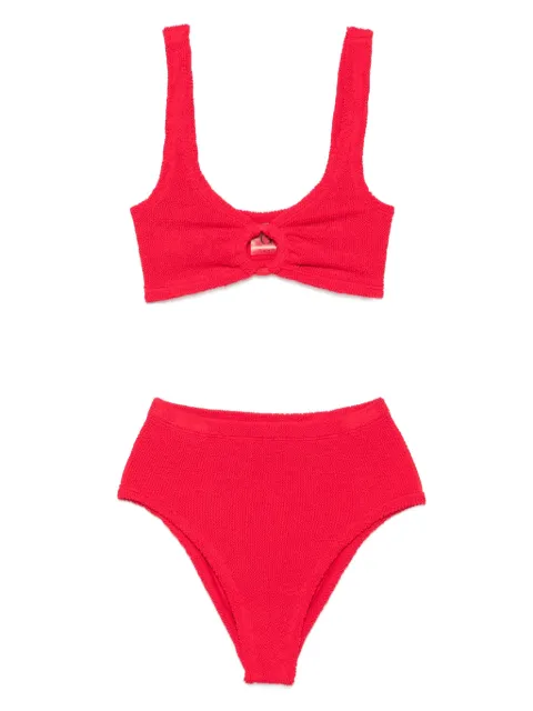 Hunza G Nadine crinkle-texture bikini