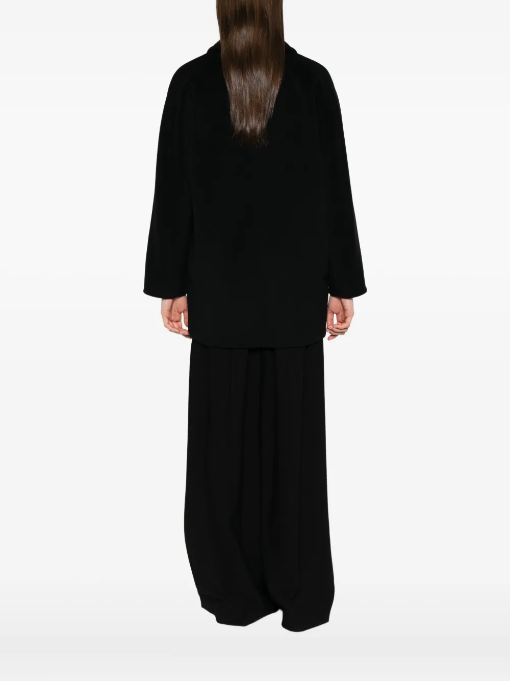 Max Mara double-breasted coat Zwart