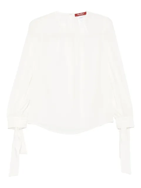 Max Mara tied-cuff blouse