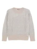 Herno metallic-knit sweater - Neutrals
