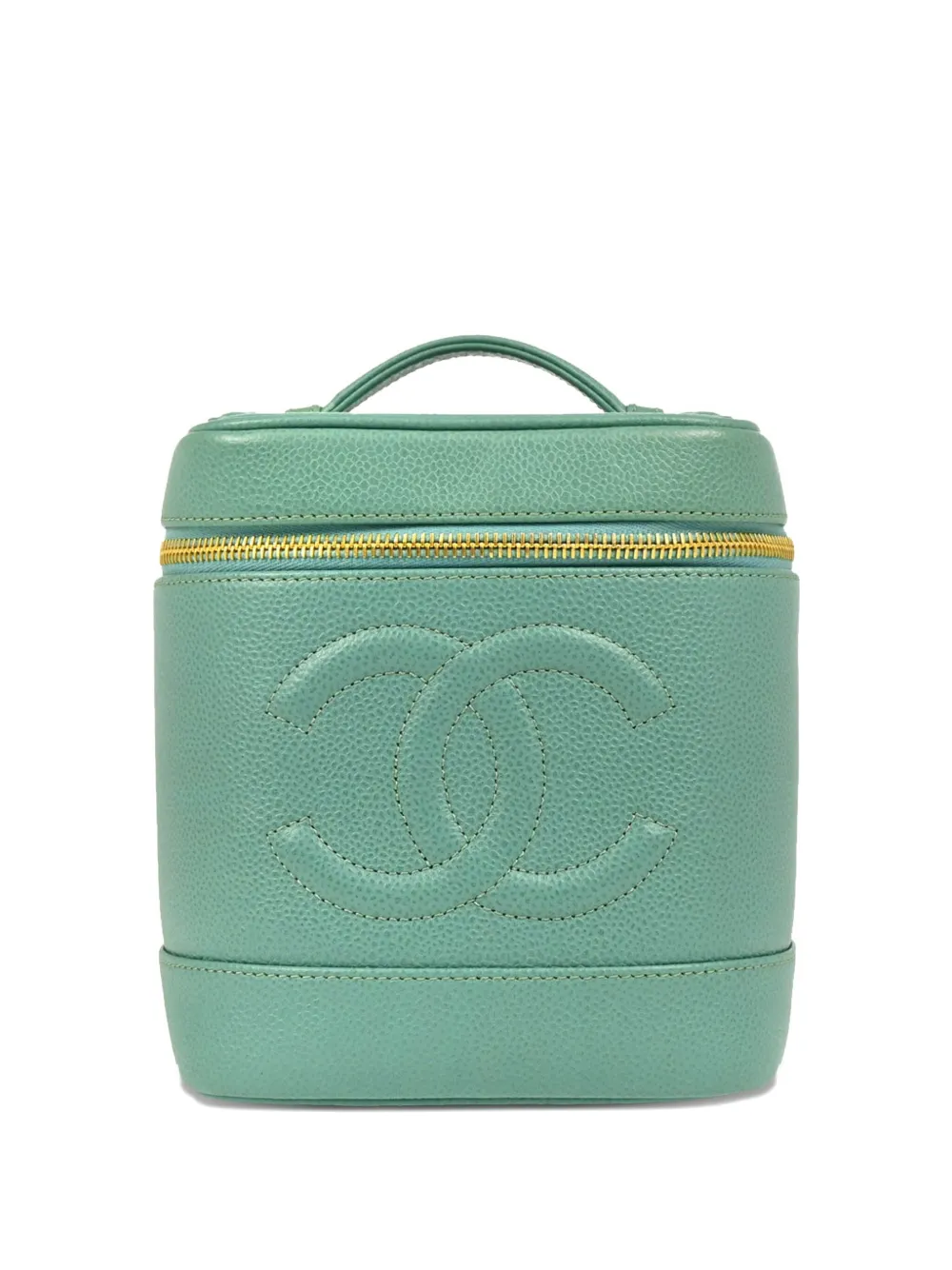 CHANEL Pre-Owned 1998 タイムレス バニティバッグ - グリーン CHANEL Pre-Owned 1998 タイムレス バニティバッグ - グリーン