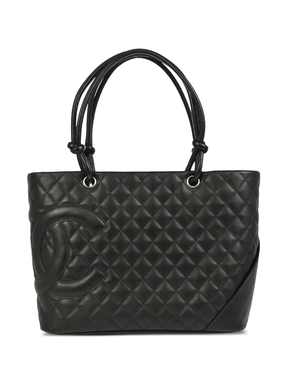 CHANEL Pre-Owned 2005 カンボン ライン ハンドバッグ - ブラック CHANEL Pre-Owned 2005 カンボン ライン ハンドバッグ - ブラック