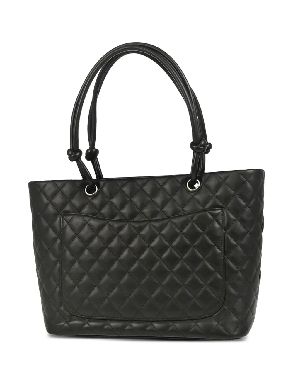 Pre-owned Chanel 2003-2004 Cambon Ligne Tote Bag In Black