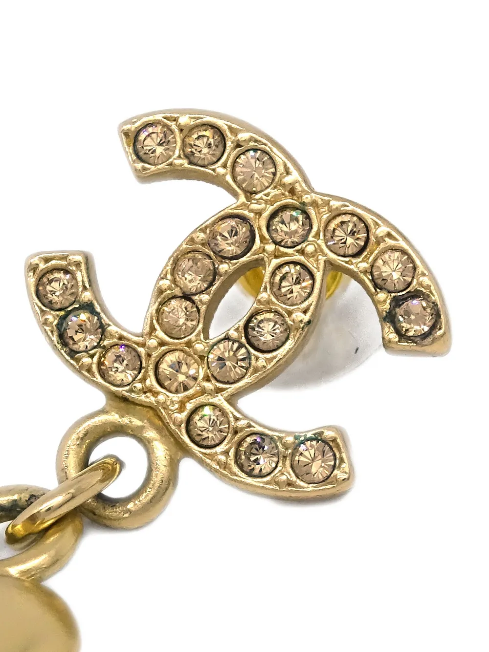 CHANEL Pre-Owned 2002 Heart Dangle Piercing earrings | Image 2