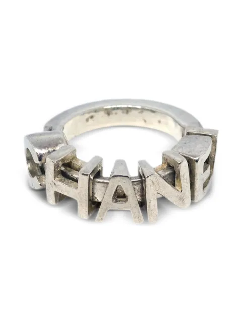 CHANEL Pre-Owned 2001 lettered ring