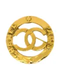 CHANEL Pre-Owned 1990-2000s CC logo brooch - Gold