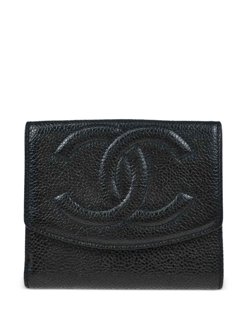 シャネル CHANEL アイコンライン 折財布 ピンク ギャランティー