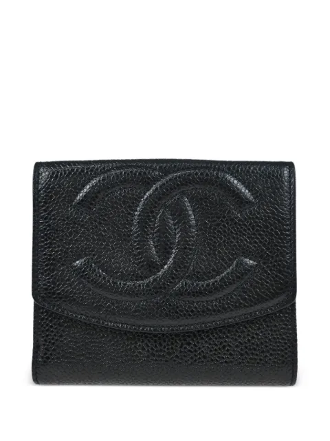 CHANEL Pre-Owned محفظة جلد ثنائية الطي 1997