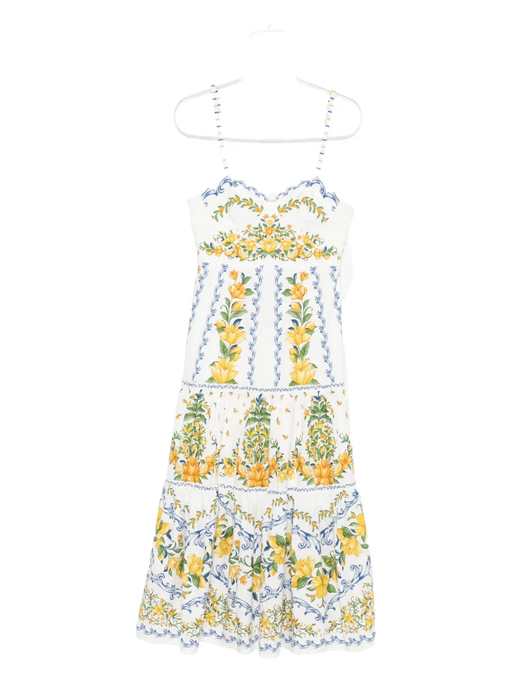 FARM Rio Sicily midi dress - Bianco